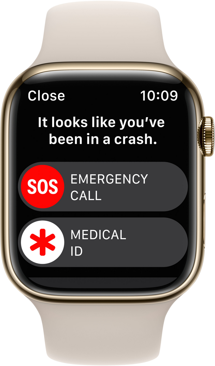 Apple Watch Series 8 45 mm Starlight GPS+Cellular 2022 Smartwatch MNKM3B/A A2775