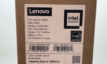 Lenovo IdeaPad Slim 5 16IRH10 16" 2025 i5 24GB RAM 512GB SSD 83HS0089UK