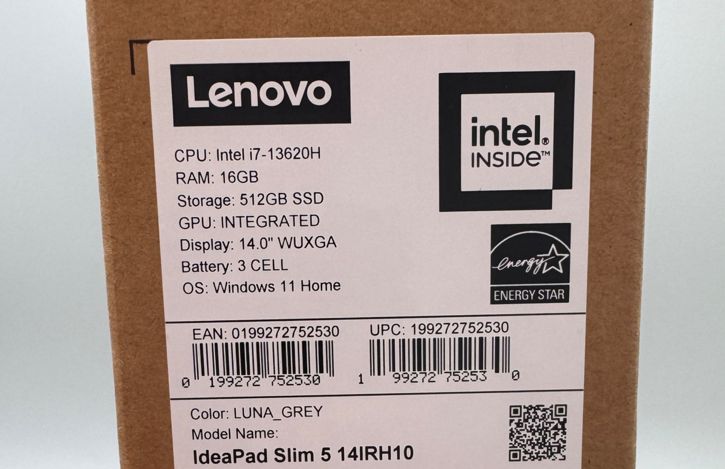 Lenovo IdeaPad Slim 5 14IRH10 Laptop 14" i7 16GB RAM 512GB SSD Grey 83HR00BGUK