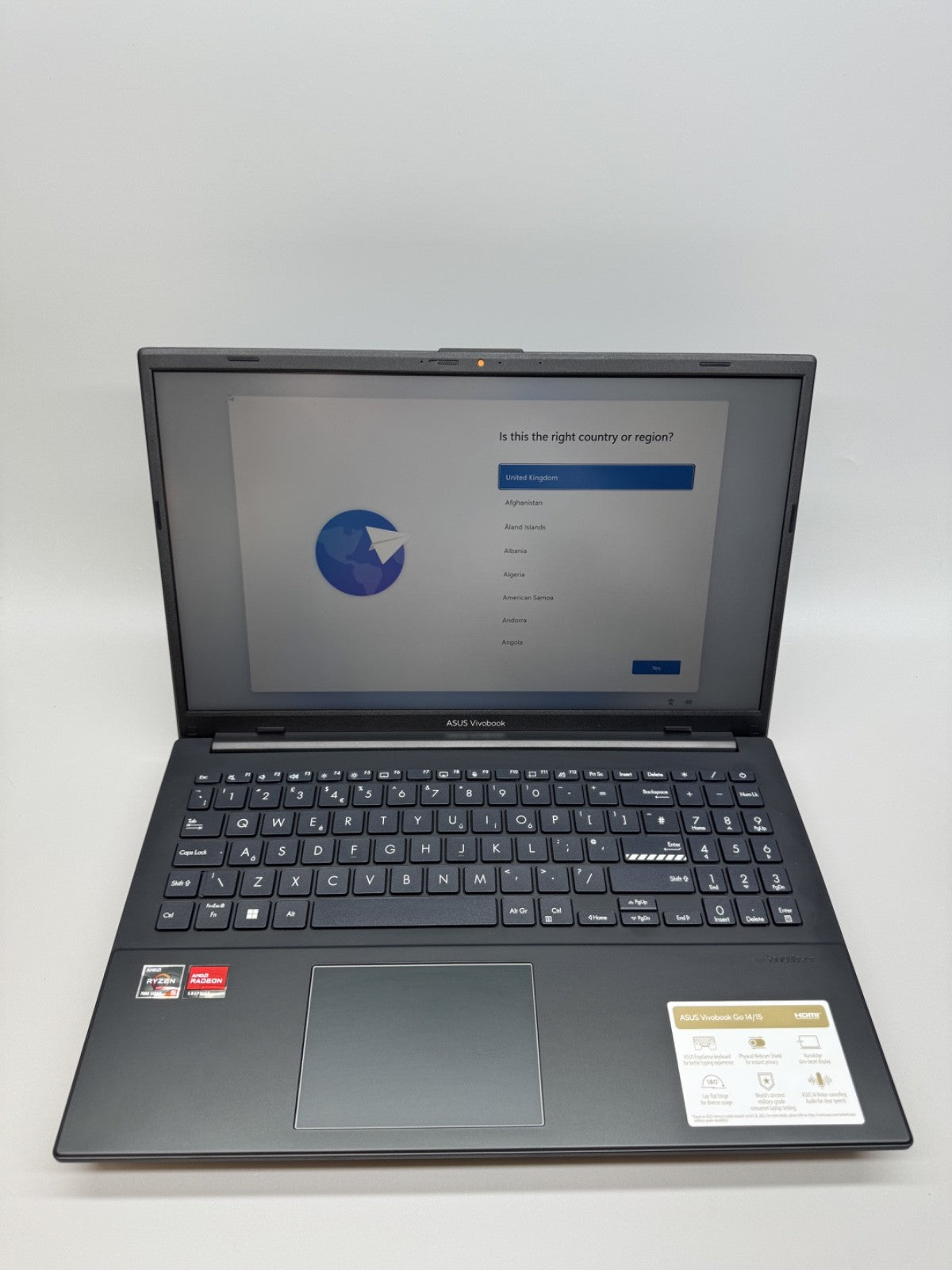 ASUS Vivobook Go 15" Laptop Ryzen 5 16GB RAM 512GB SSD E1504FA-BQ2566W