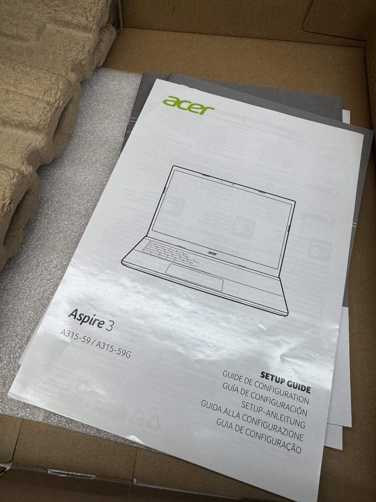 Acer Aspire 3 A315-59-575V i5 16GB RAM 512GB SSD Silver NX.K6SEK.00A GRADE A
