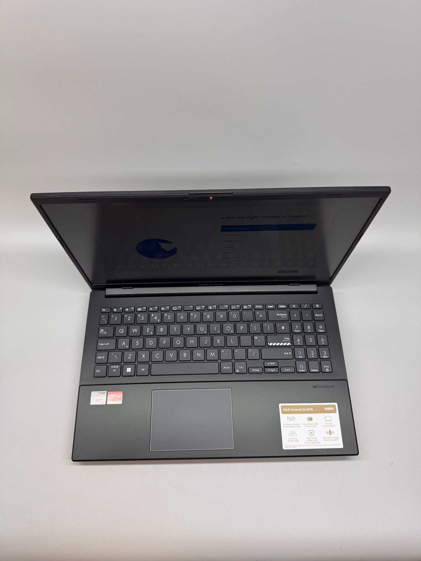 Asus VivoBook Go Laptop 15inch Ryzen 5 7520U 16GB RAM 512 GB SSD E1504FA-BQ2566W