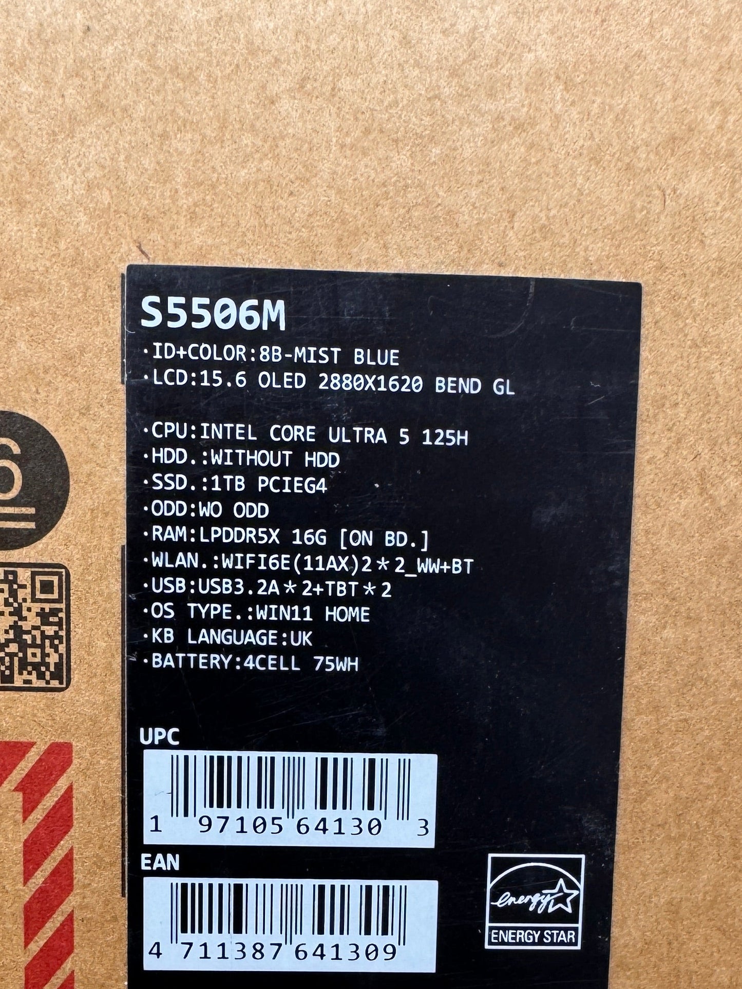 Asus VivoBook S 15 15.6" OLED Laptop Ultra 5 16GB RAM 1TB SSD S5506MA-MA006W