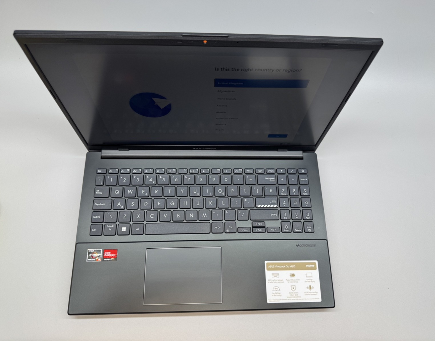 ASUS Vivobook Go 15" Laptop Ryzen 5 16GB RAM 512GB SSD E1504FA-BQ2566W